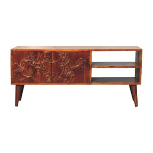 Solid Mango Wood Solid  Mango Wood Botanic Media Unit