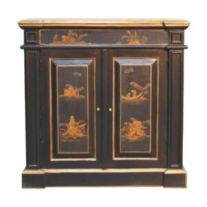 Solid Mango Wood Oriental Wine Cabinet