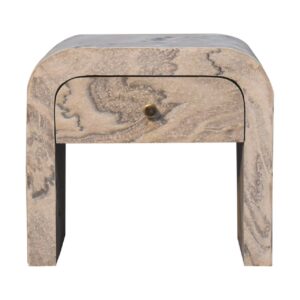 Solid Mango Wood Nouveau Bedside