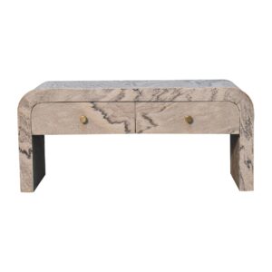 Solid Mango Wood Nouveau Media Unit