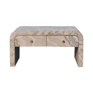 Solid Mango Wood Nouveau Coffee Table