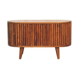 Solid Mango Wood Mango Wood Reeve Blanket Box