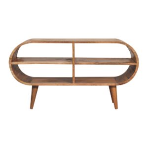 Solid Mango Wood Solid Mango Wood Mango Wood Moda Open Media Unit