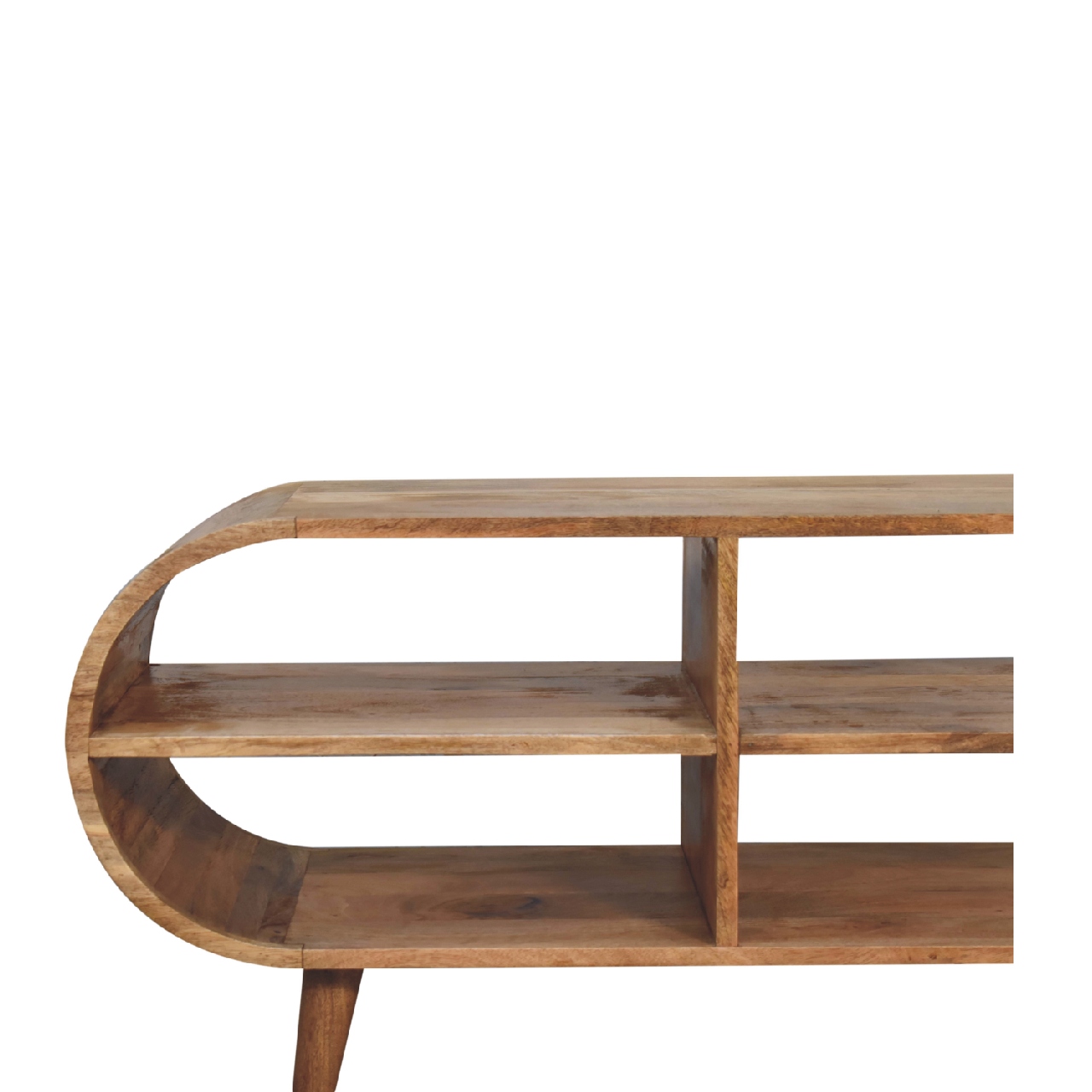 Solid Mango Wood Solid Mango Wood Mango Wood Moda Open Media Unit - Image 4