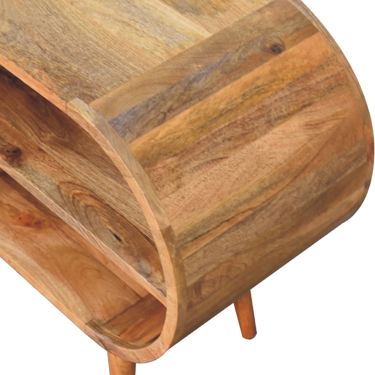 Solid Mango Wood Solid Mango Wood Mango Wood Moda Open Media Unit - Image 6