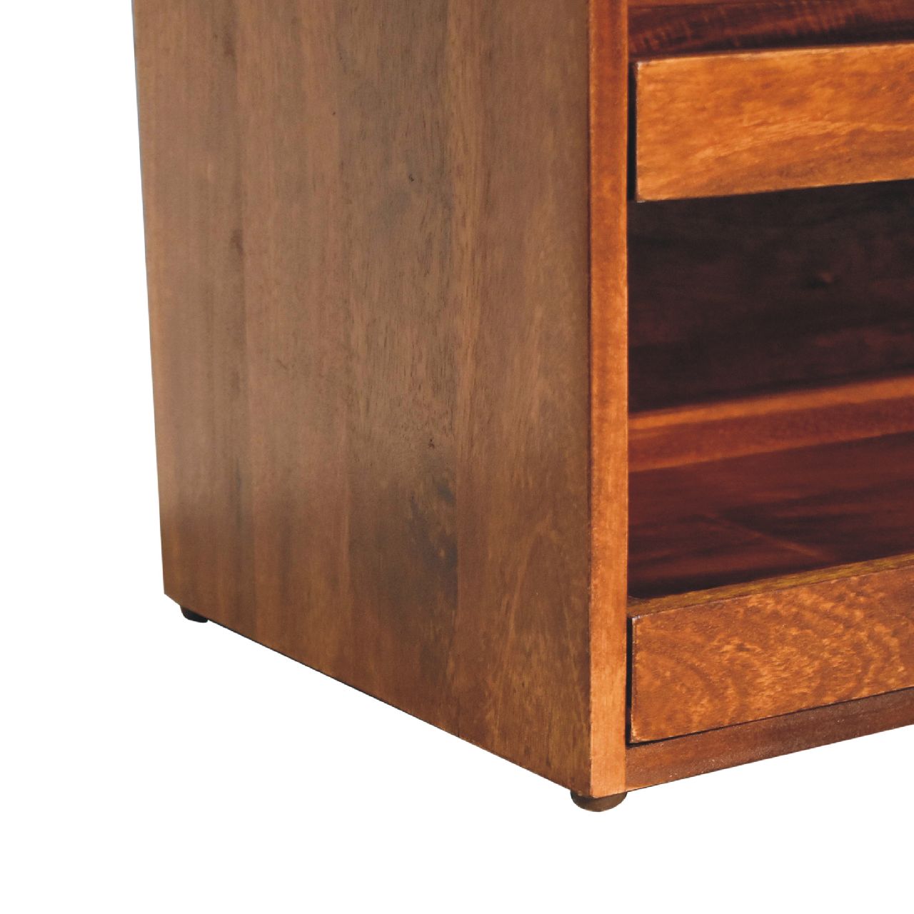 Solid Mango Wood Buffalo Pull out Chestnut Shoe Bench - Image 7