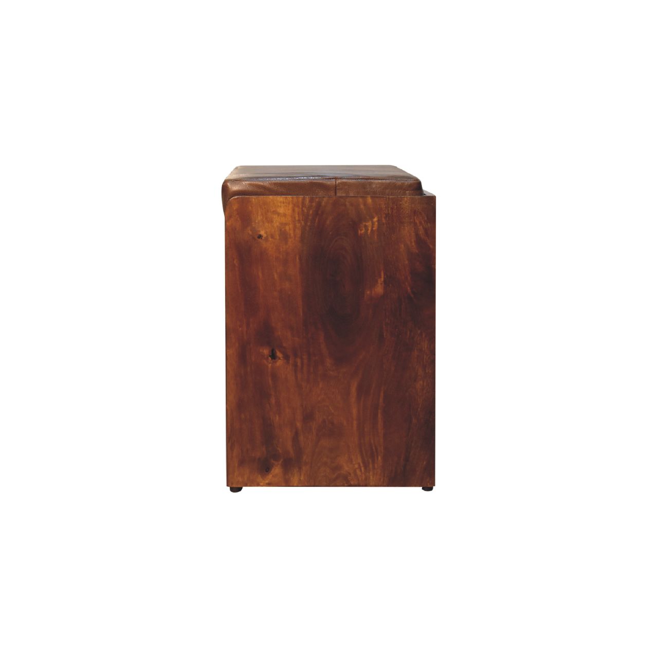 Solid Mango Wood Buffalo Pull out Chestnut Shoe Bench - Image 8