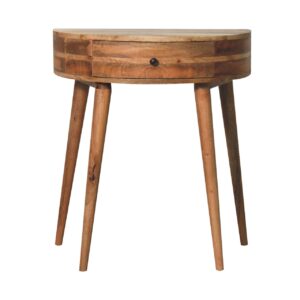 Solid Mango Wood Odyssey Oak Finish Console Table