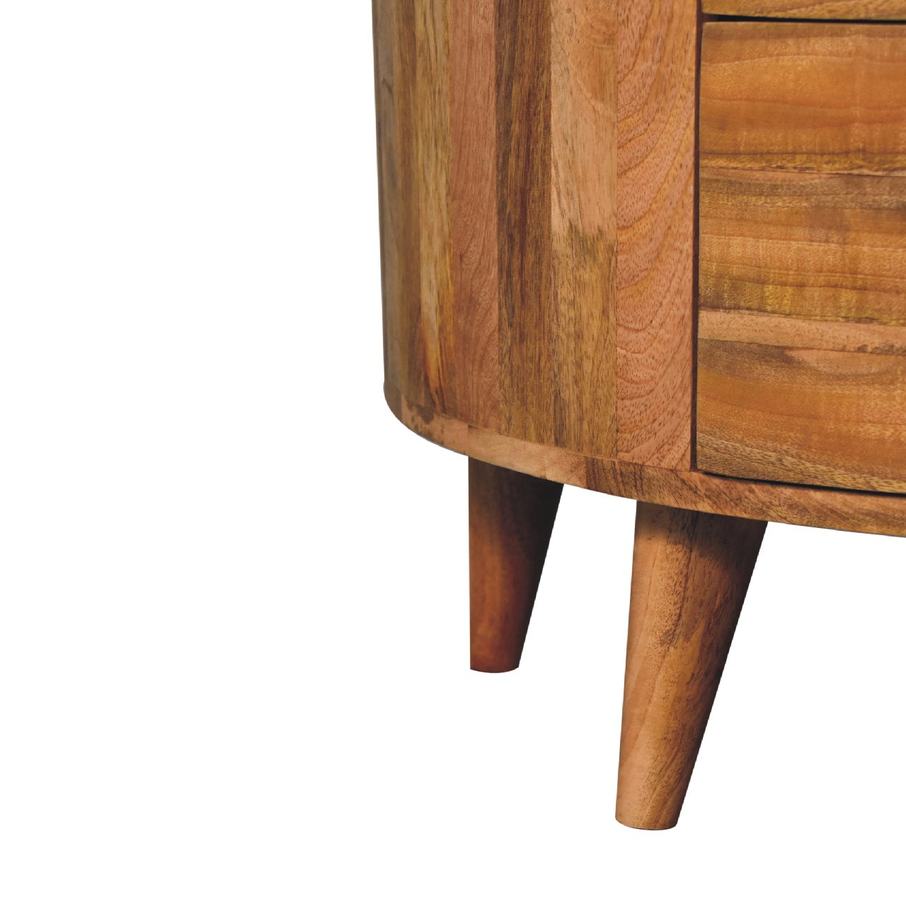 Solid Mango Wood Oak Finished 3 Drawer Odyssey Chest of Drawers - Image 7