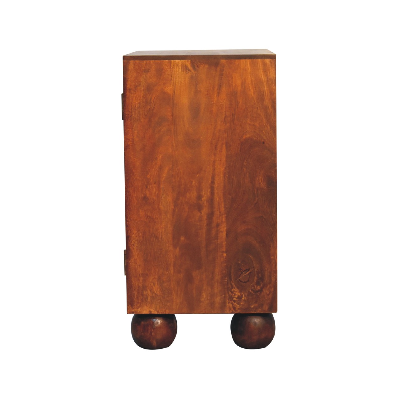 Solid Mango Wood 2 Door Chestnut Dice Cabinet - Image 7