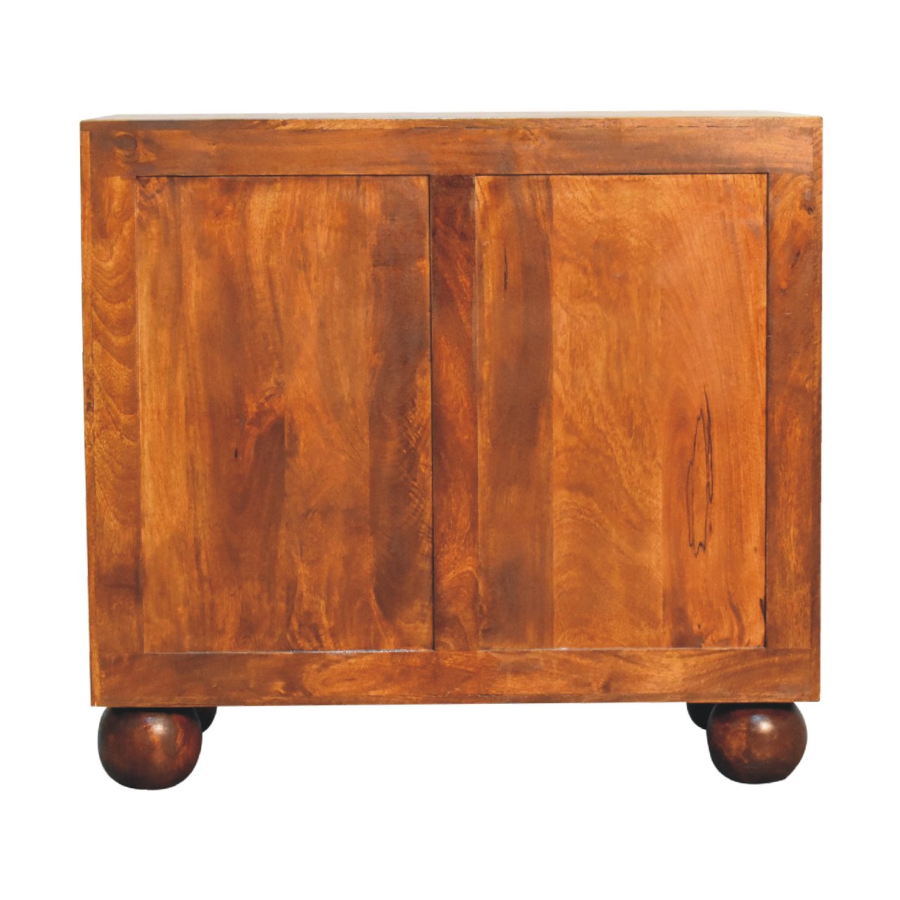 Solid Mango Wood 2 Door Chestnut Dice Cabinet - Image 8