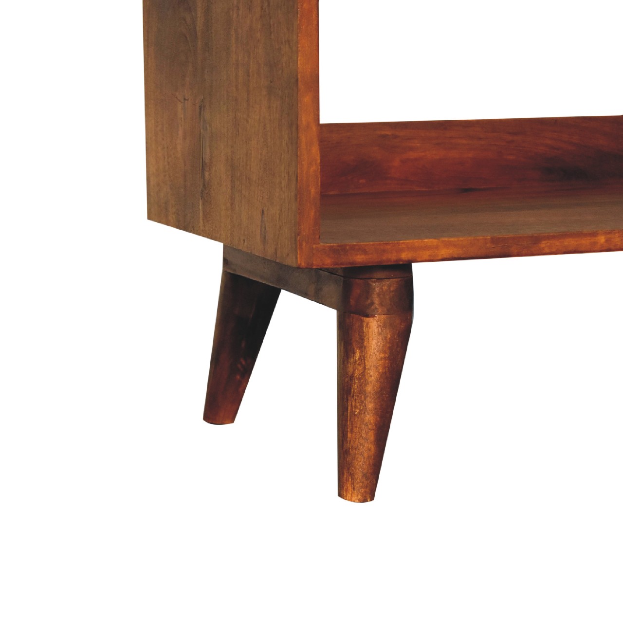 Solid Mango Wood Boucle Nordic Storage Bench - Image 7