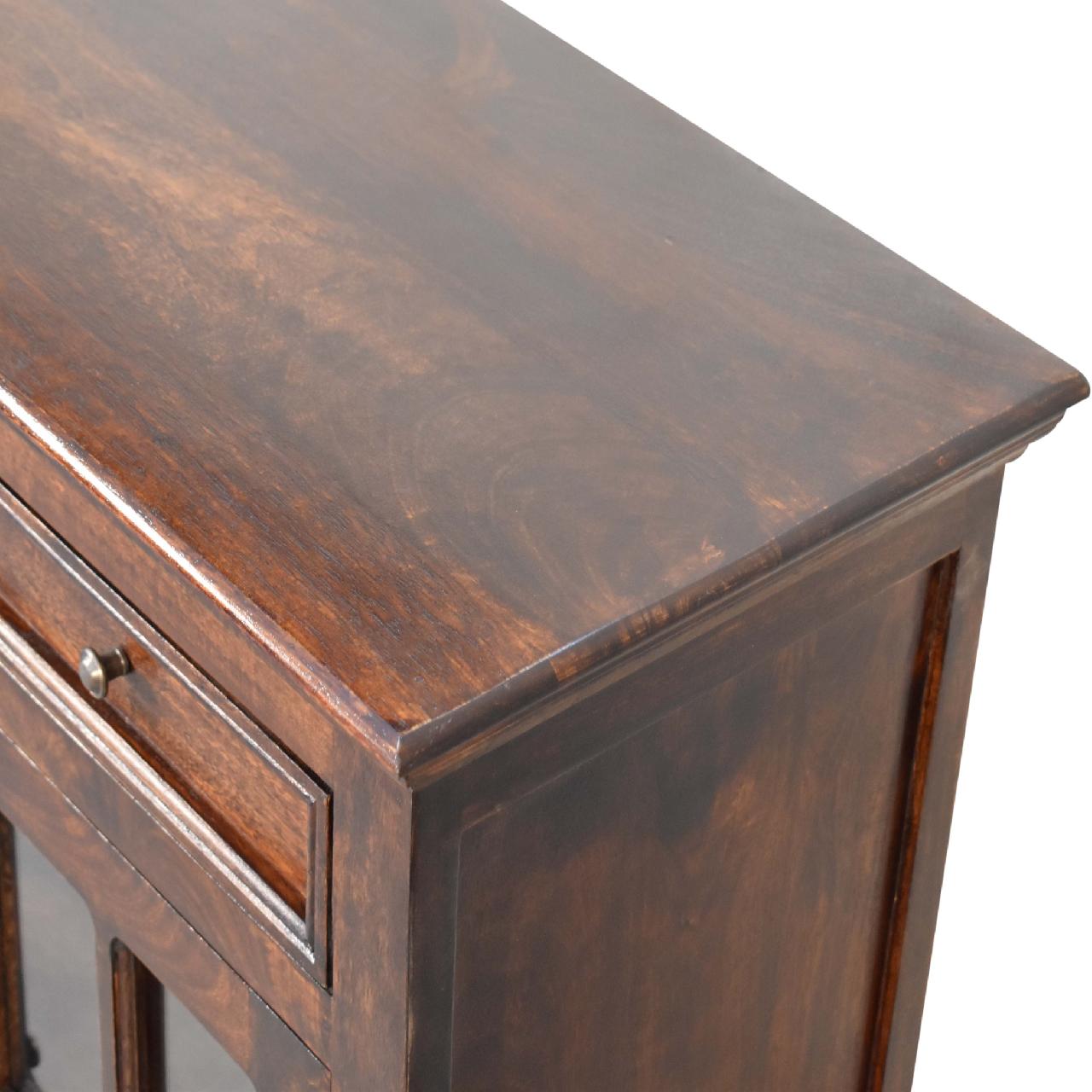 Solid Mango Wood Light Walnut Glazed Sideboard - Image 4
