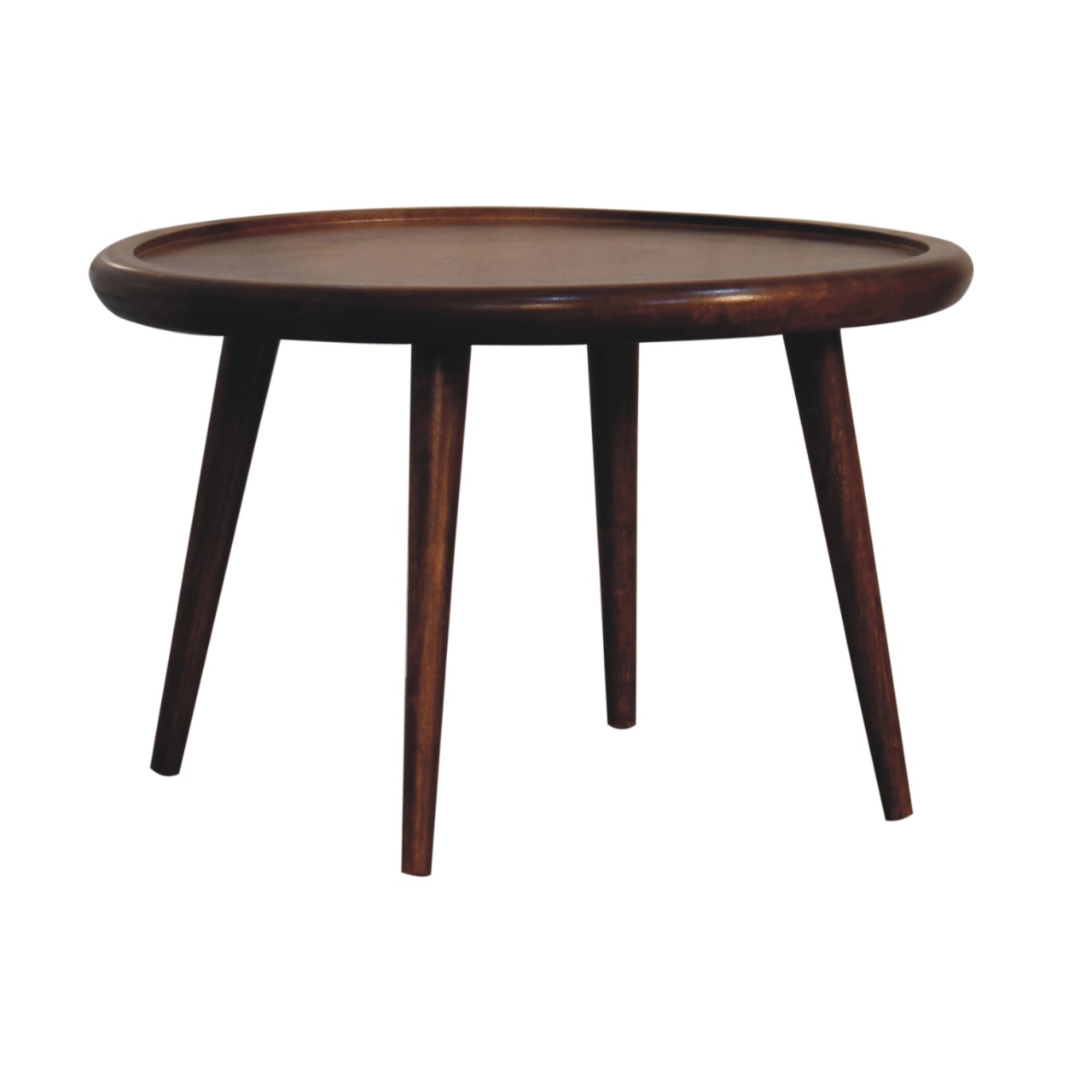 Solid Mango Wood Chestnut Plate Coffee Table - Image 3