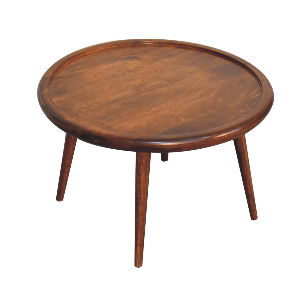 Solid Mango Wood Chestnut Plate Coffee Table - Image 7