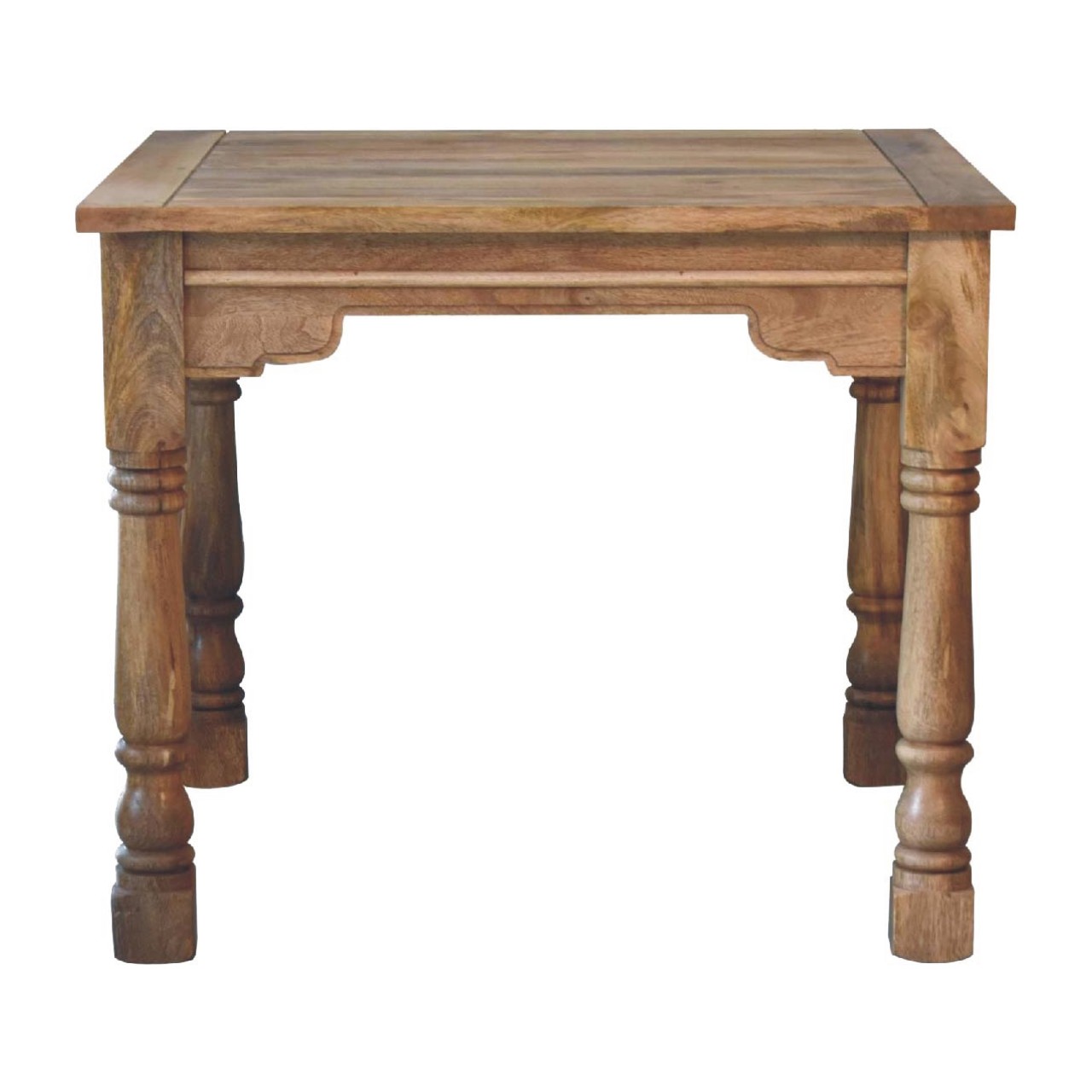 Solid Mango Wood Solid Mango Wood Mango Wood Granary Square Dining Table Seats 2-4