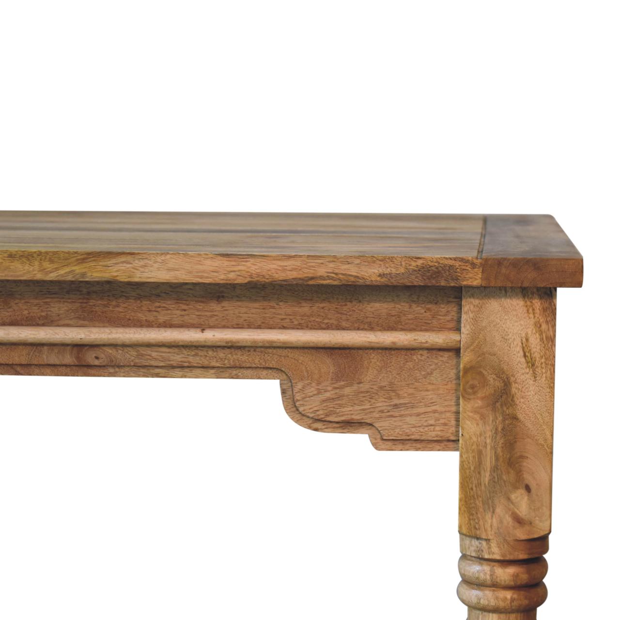 Solid Mango Wood Solid Mango Wood Mango Wood Granary Square Dining Table Seats 2-4 - Image 5