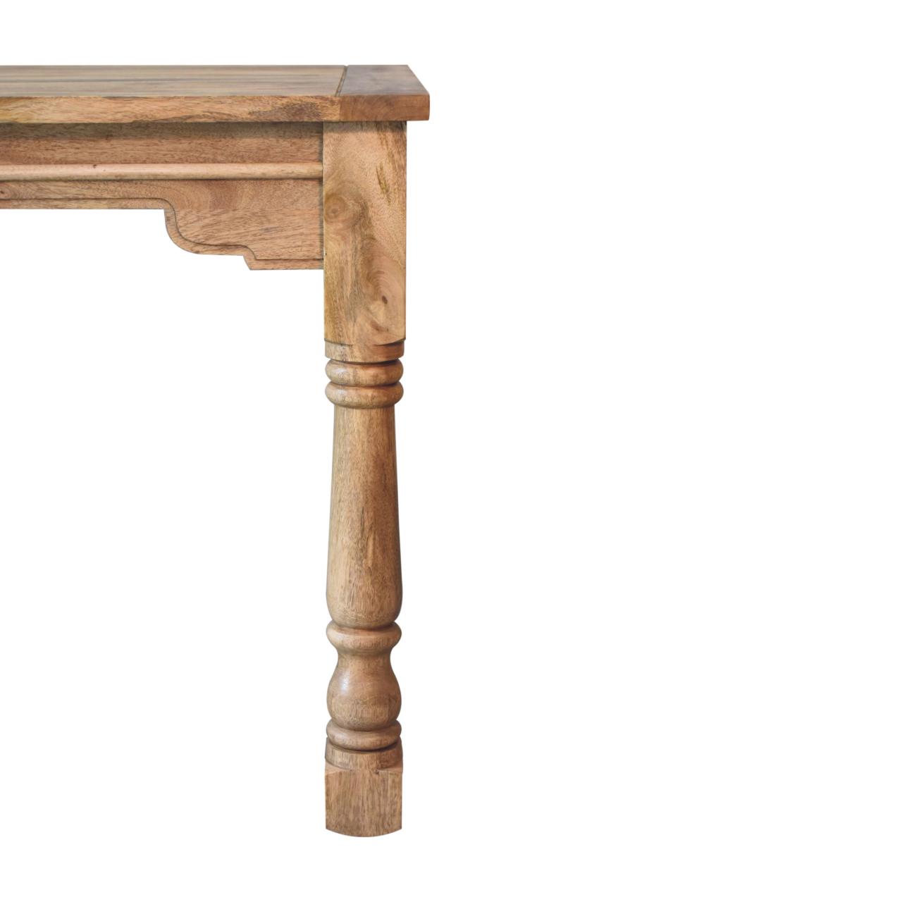 Solid Mango Wood Solid Mango Wood Mango Wood Granary Square Dining Table Seats 2-4 - Image 6