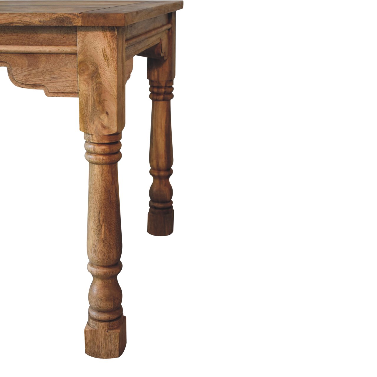 Solid Mango Wood Solid Mango Wood Mango Wood Granary Square Dining Table Seats 2-4 - Image 7