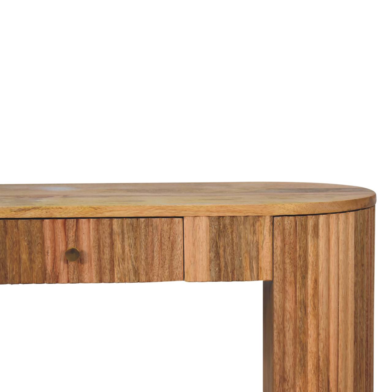 Solid Mango Wood Soba Straight Console Table - Image 4