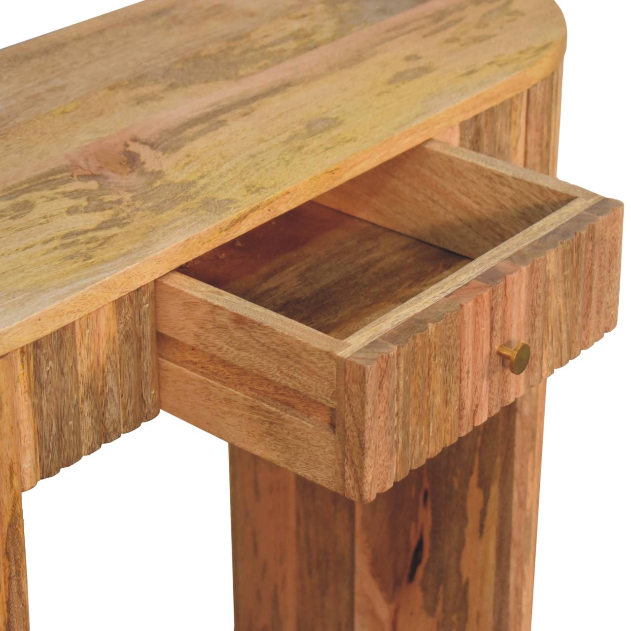 Solid Mango Wood Soba Straight Console Table - Image 6