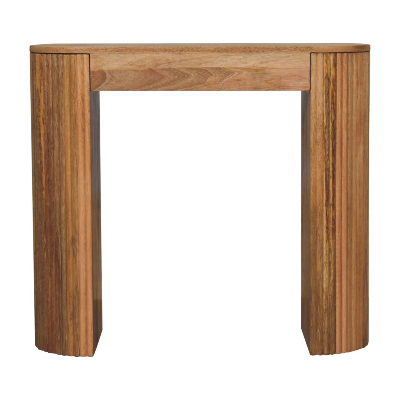 Solid Mango Wood Soba Straight Console Table - Image 9