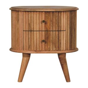 Solid Mango Wood Solid Mango Wood Mango Wood 2 Drawer Soba Bedside