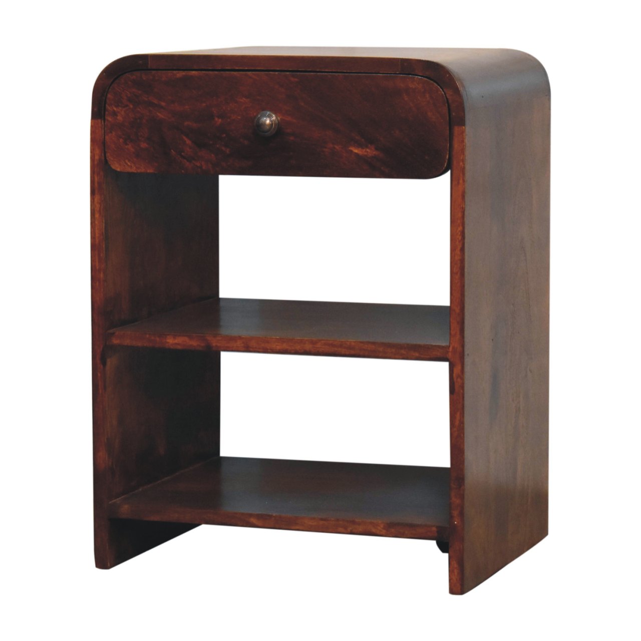 Solid Mango Wood Mango Wood Aspen Open Bedside - Image 2