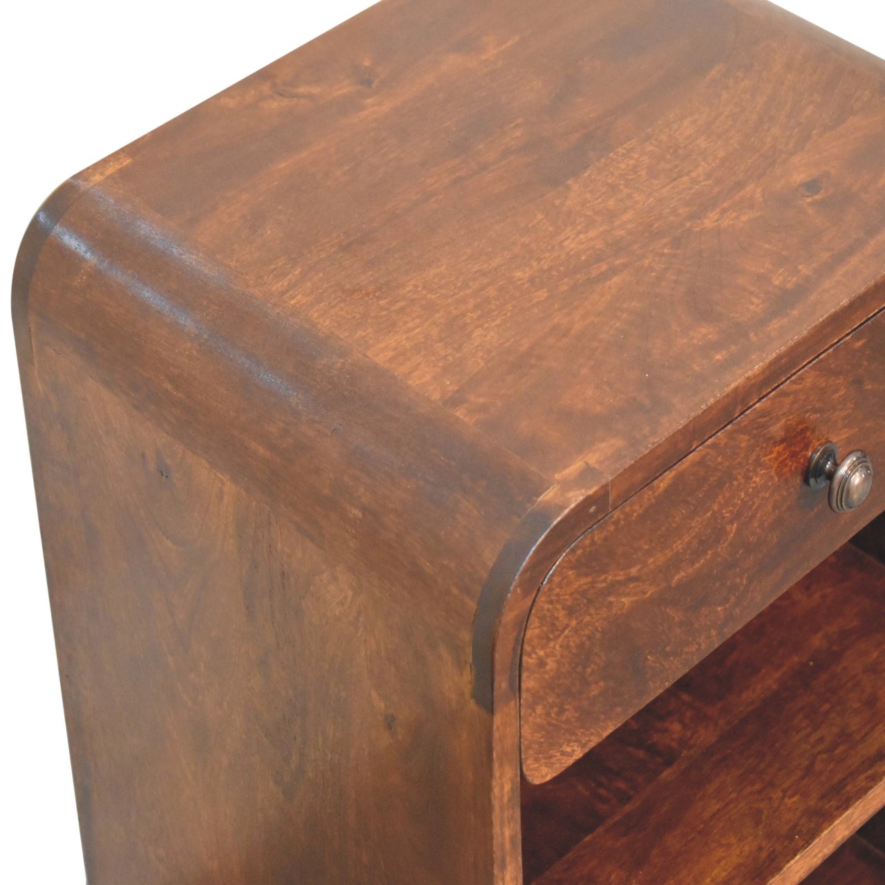 Solid Mango Wood Mango Wood Aspen Open Bedside - Image 5