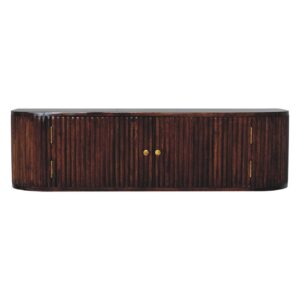 Solid Mango Wood Chunky Chestnut Wall Mounted Console