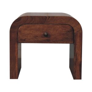 Solid Mango Wood Honey Caramel Darcy Bedside
