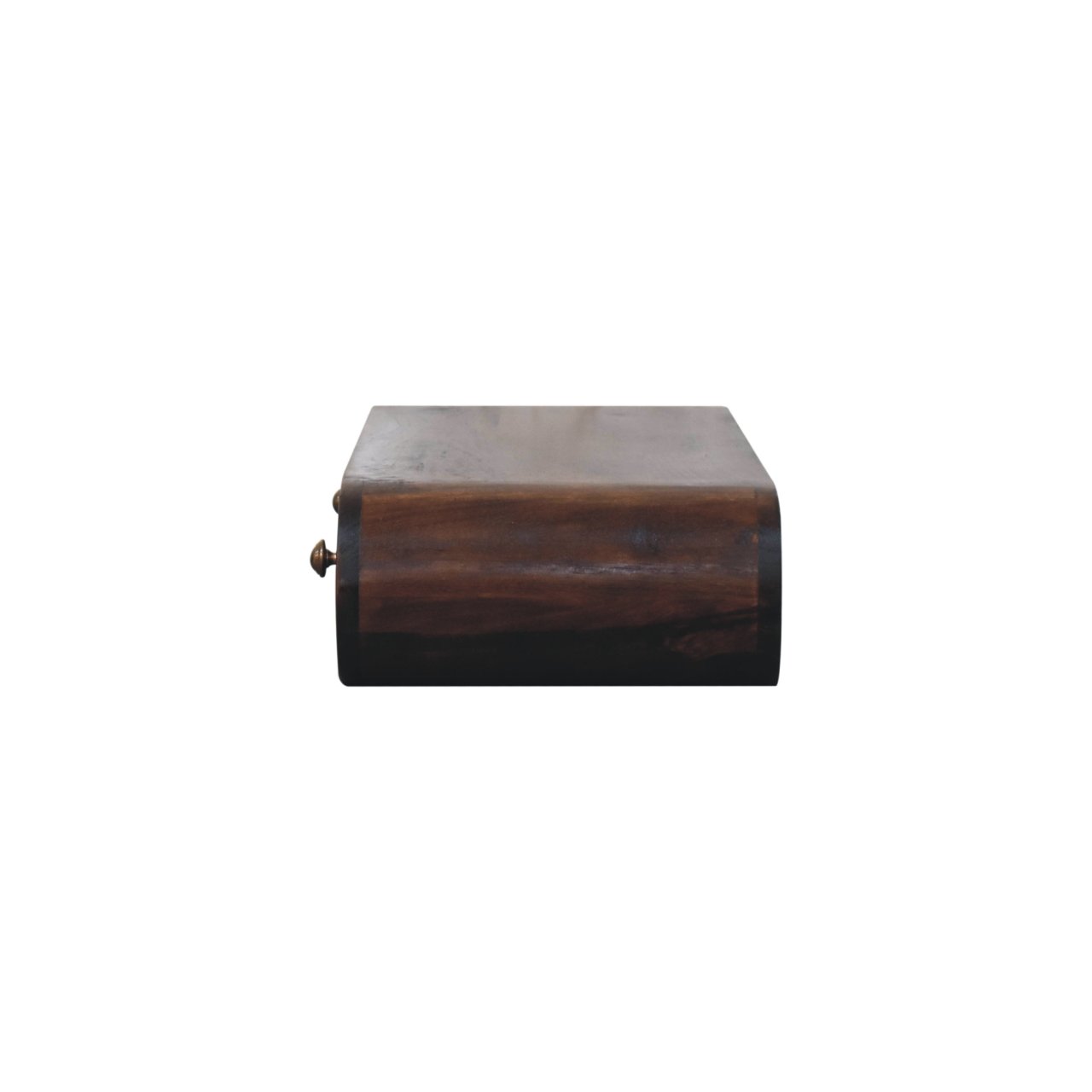 Solid Mango Wood Wall Mounted California Walnut Console Table - Image 7