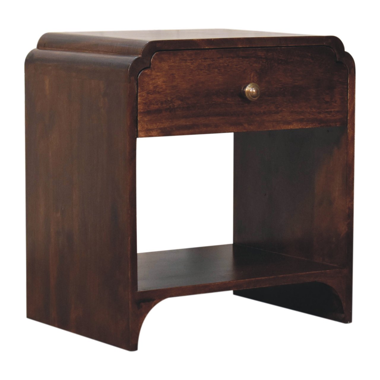 Solid Mango Wood California Walnut Newton Bedside - Image 2