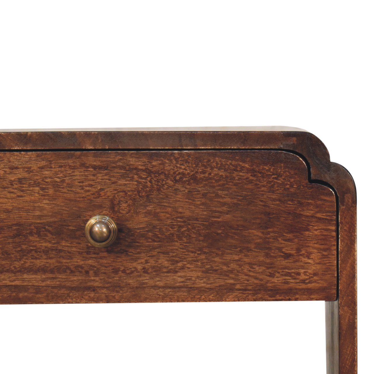 Solid Mango Wood California Walnut Newton Bedside - Image 4