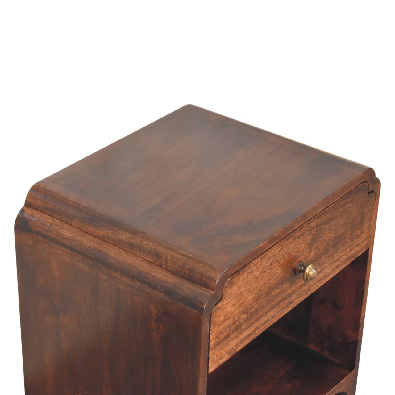 Solid Mango Wood California Walnut Newton Bedside - Image 5