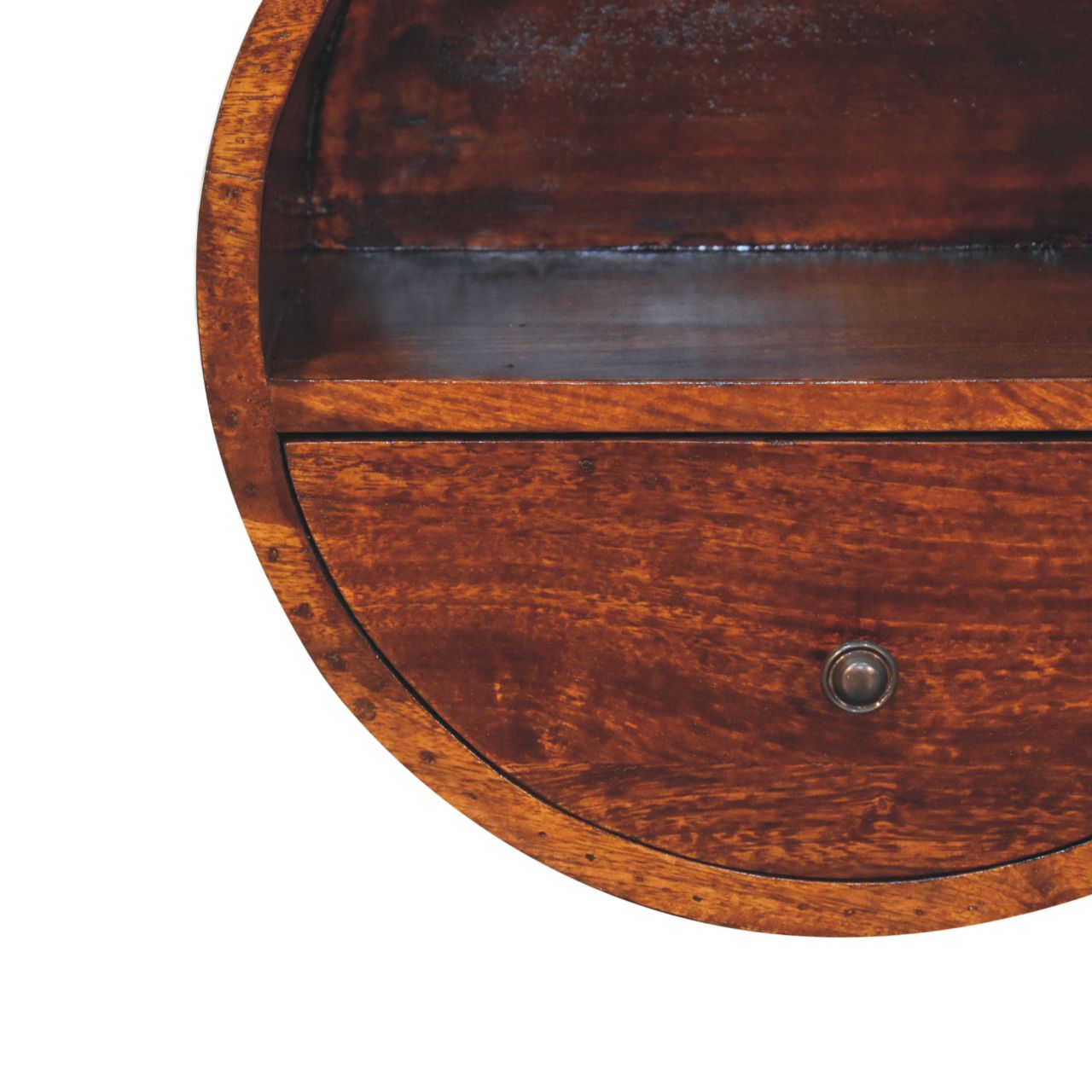 Floating Circle Chestnut Bedside - Image 5