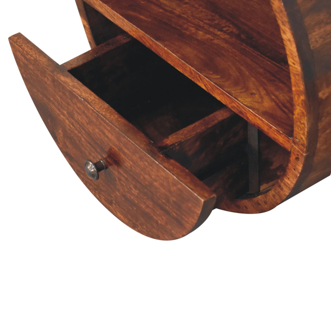 Floating Circle Chestnut Bedside - Image 6