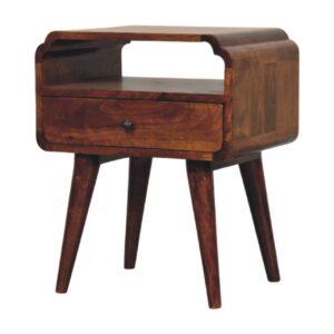 Solid Mango Wood Newton Chestnut Nightstand