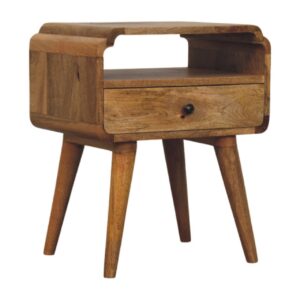 Solid Mango Wood Newton Oak Finished Nightstand