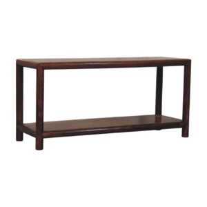 Solid Mango Wood Chestnut Finished Regency Bench