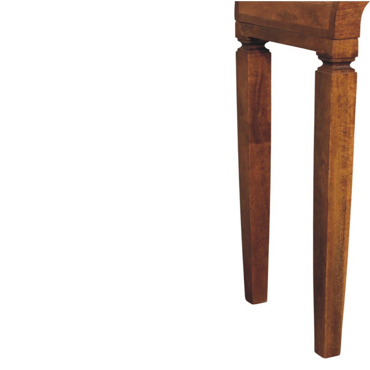 Solid Mango Wood Warm Amber Arcus Console Table - Image 6
