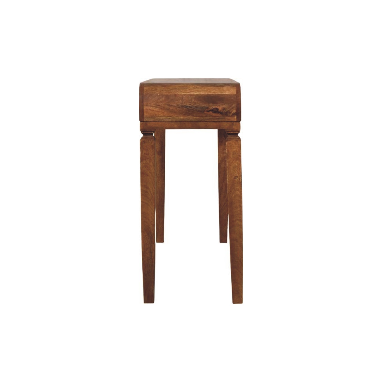 Solid Mango Wood Warm Amber Arcus Console Table - Image 7
