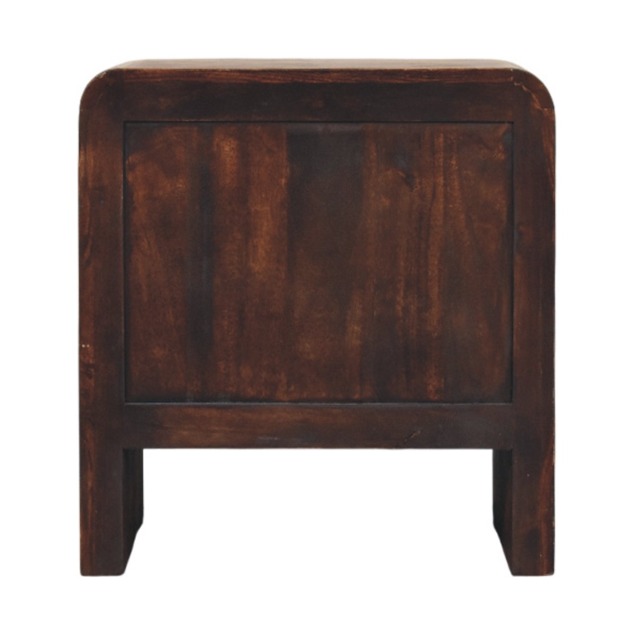 Solid Mango Wood Smoked Oak Aurelio 2 Drawer Nightstand - Image 8