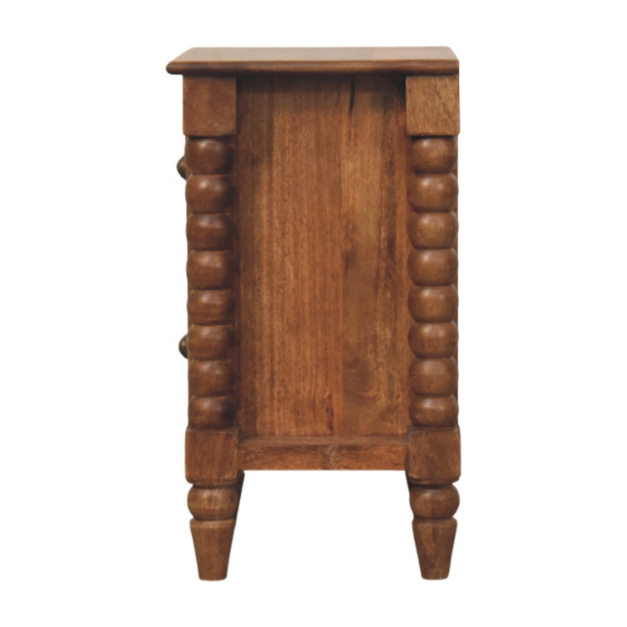 Solid Mango Wood Spindle Amber Bedside - Image 7
