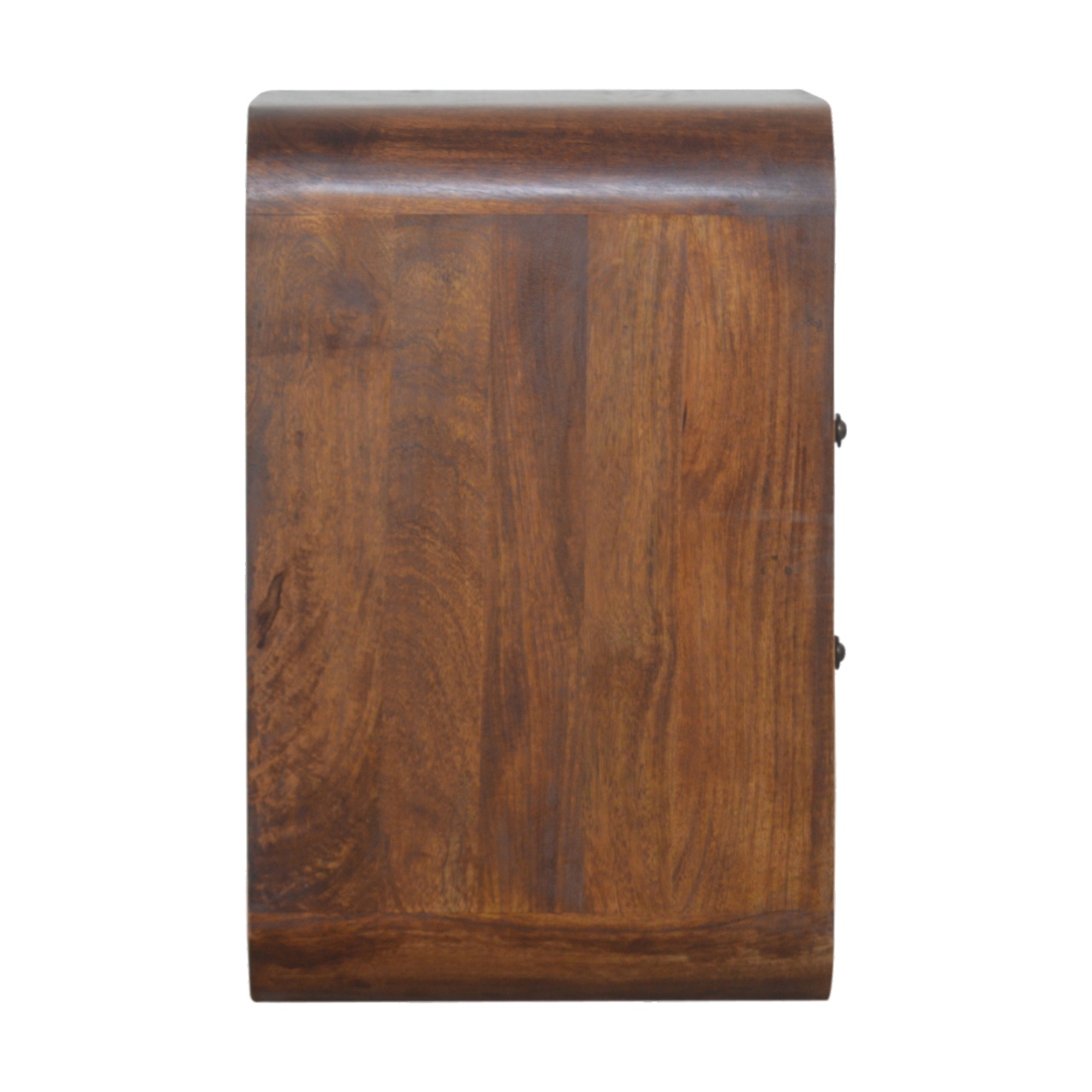 Chestnut Curve 2 Drawer Bedside - Image 8