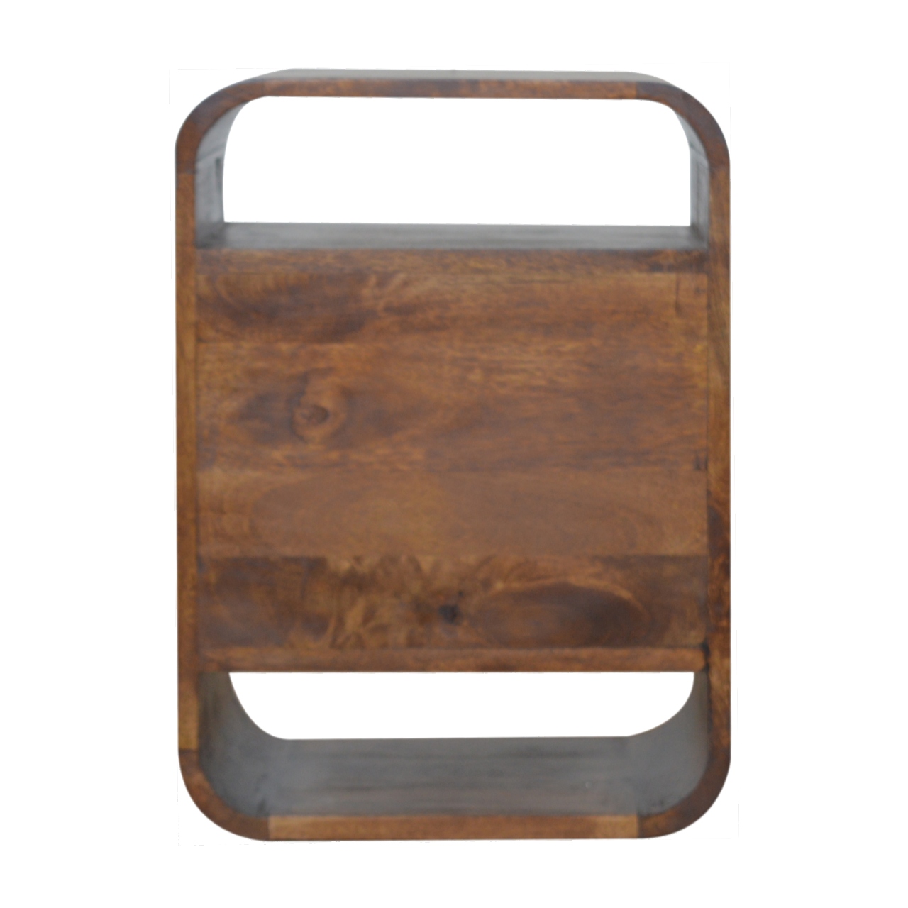 Chestnut Curve 2 Drawer Bedside - Image 9