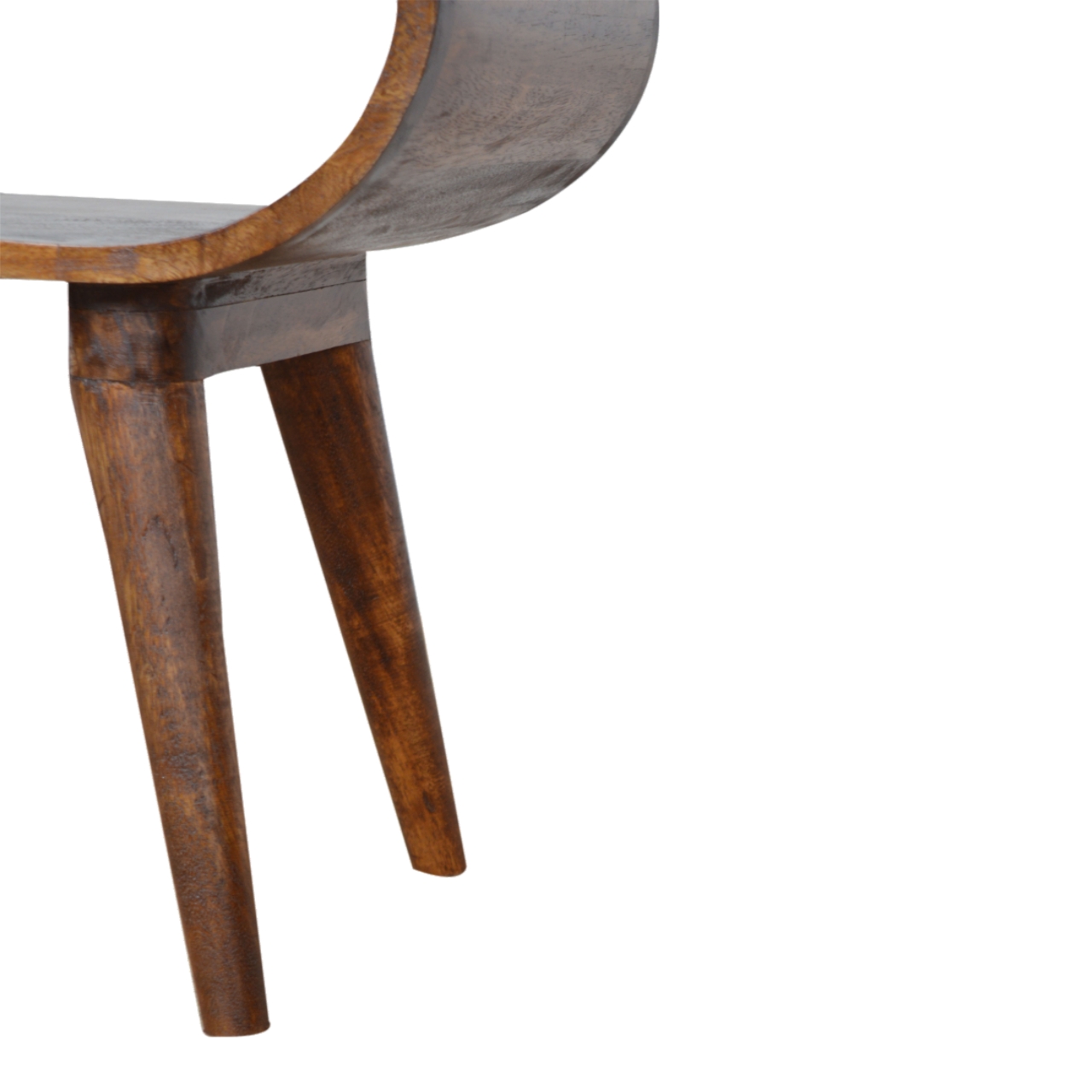 Solid Mango Wood Chestnut Open Nightstand - Image 6