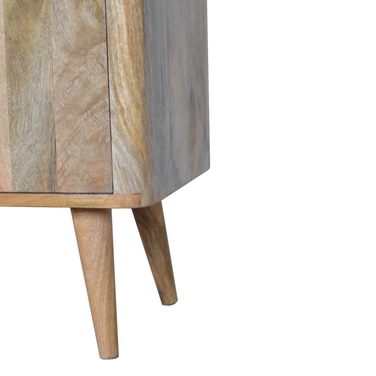 Solid Mango Wood Lead Embossed Resin Cabinet - Image 6