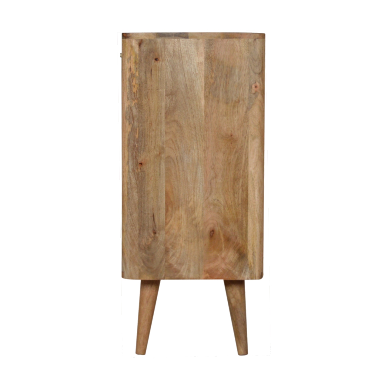 Solid Mango Wood Lead Embossed Resin Cabinet - Image 8