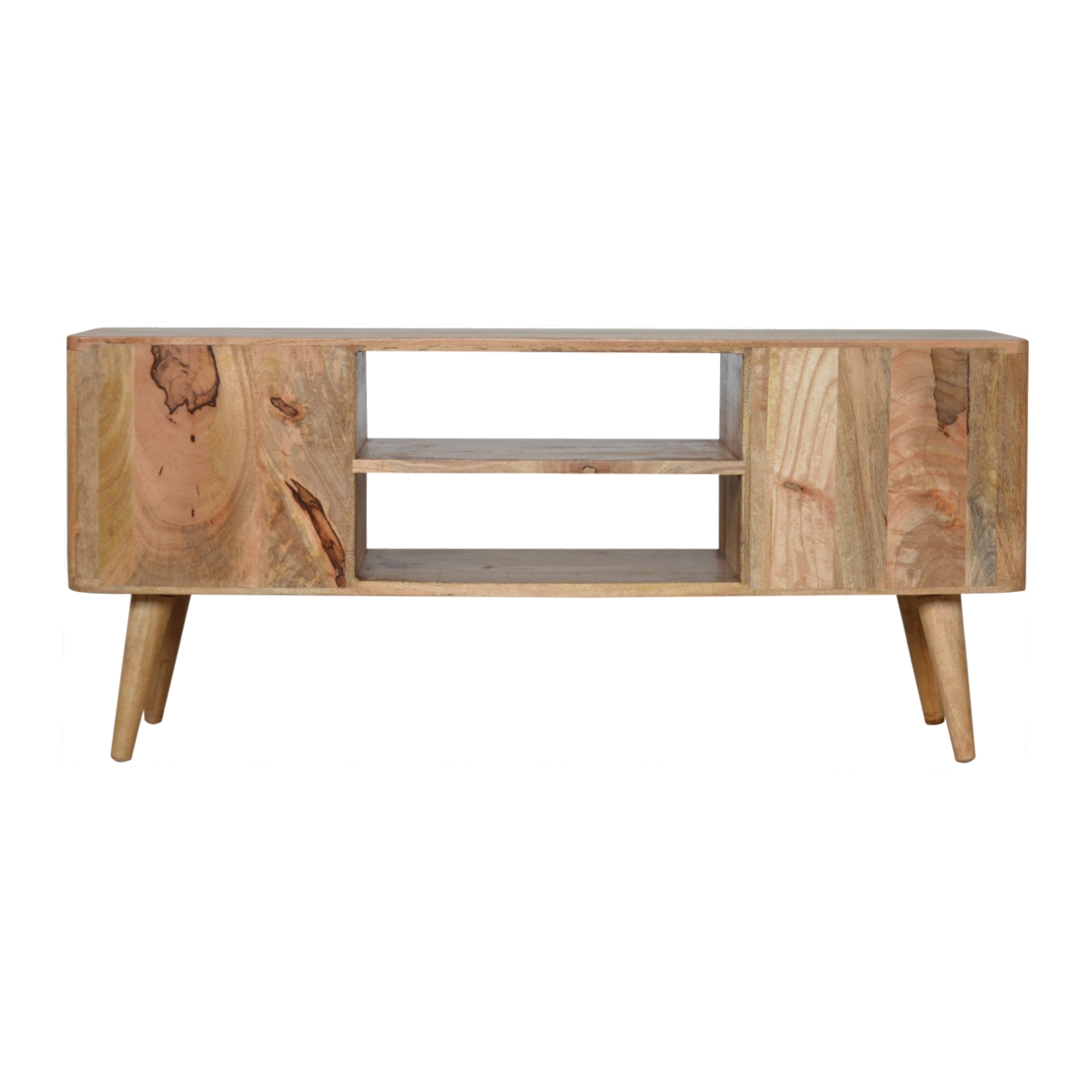 Solid Mango Wood Leaf Resin Entertainment Unit - Image 9